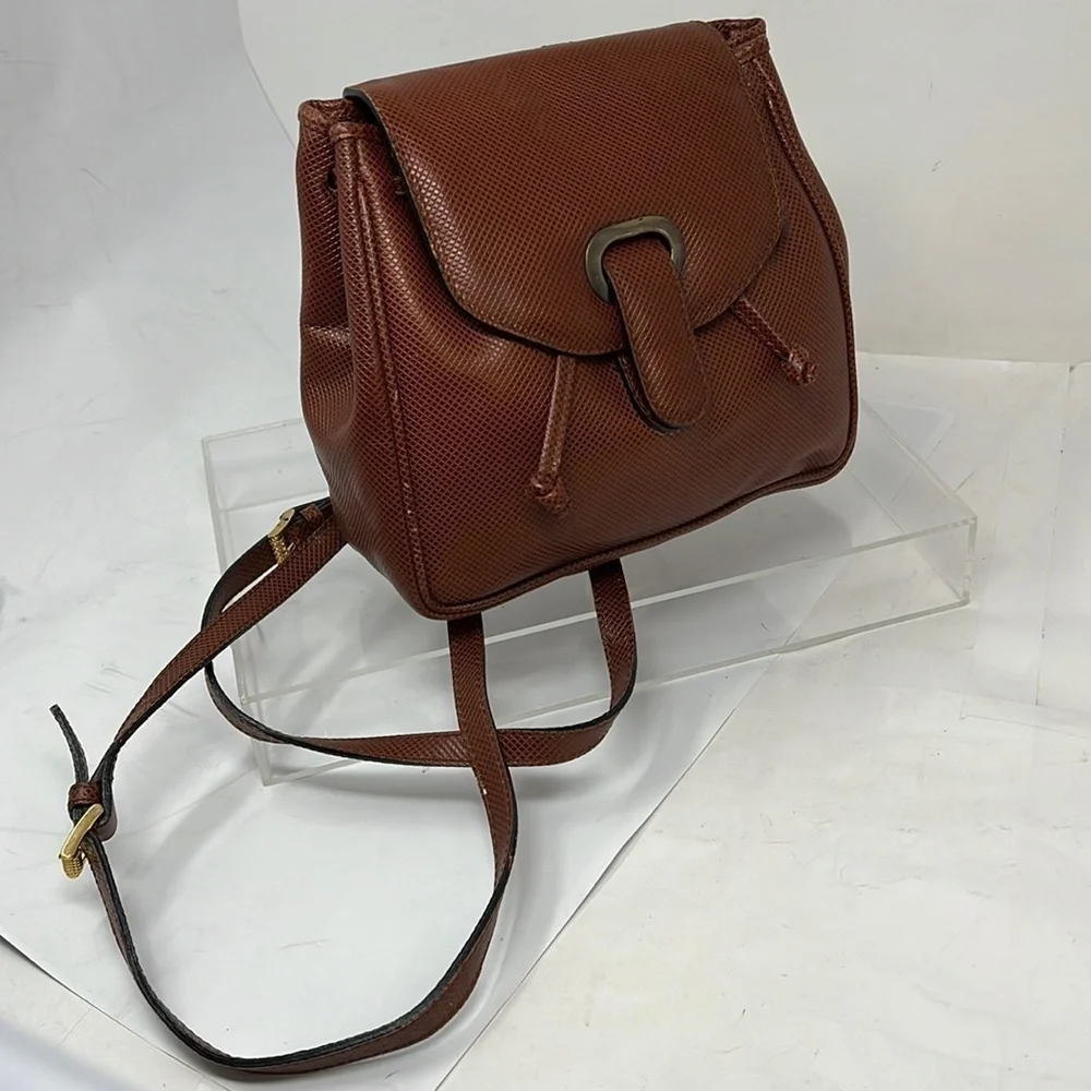 Bottega Veneta Mini Leather Backpack Bag